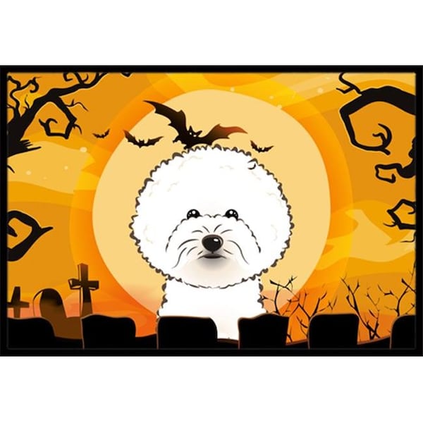 Carolines Treasures BB1775JMAT Halloween Bichon Frise Indoor & Outdoor Mat; 24 x 36 in. BB1775JMAT - main